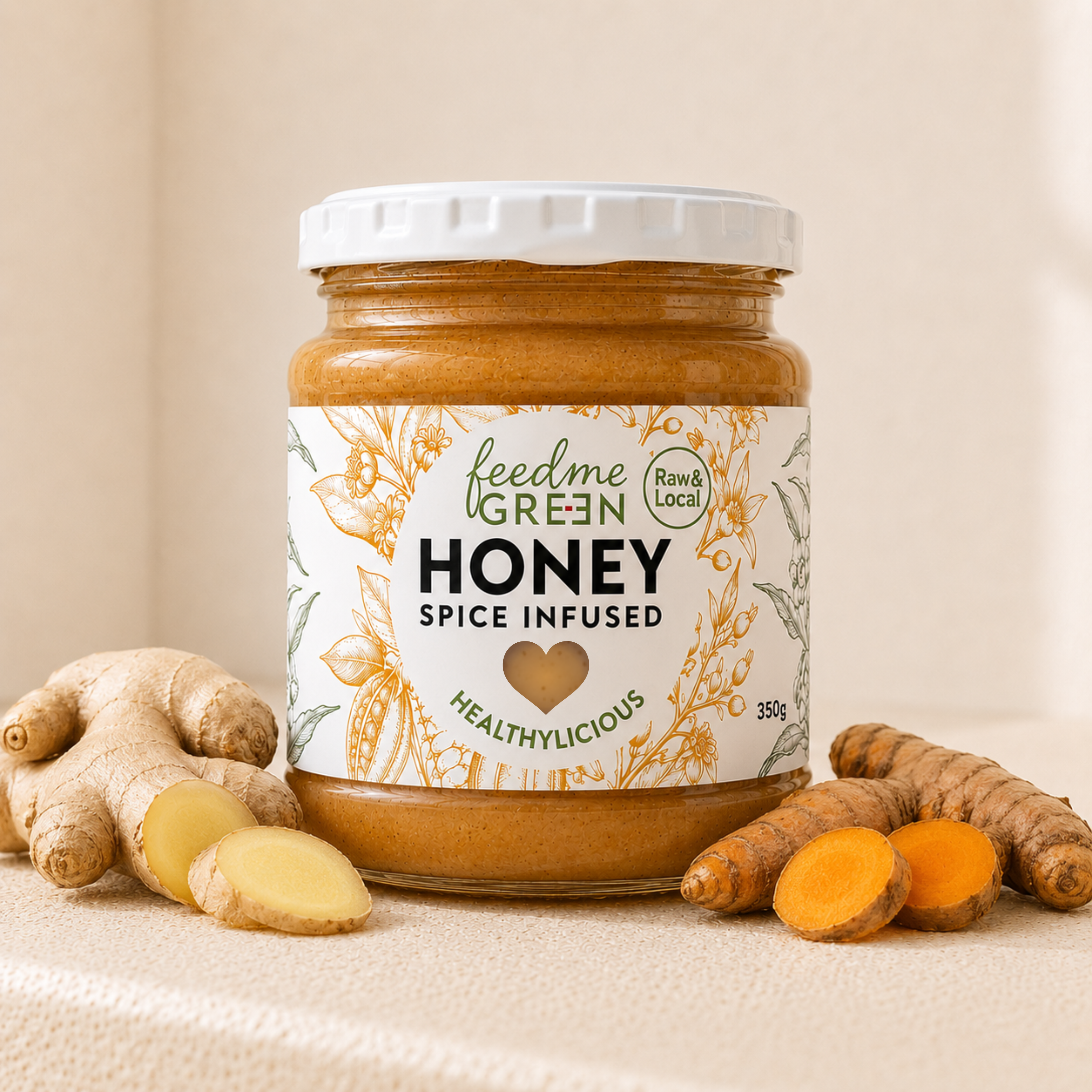 Infused Honey ginger-turmeric 350g
